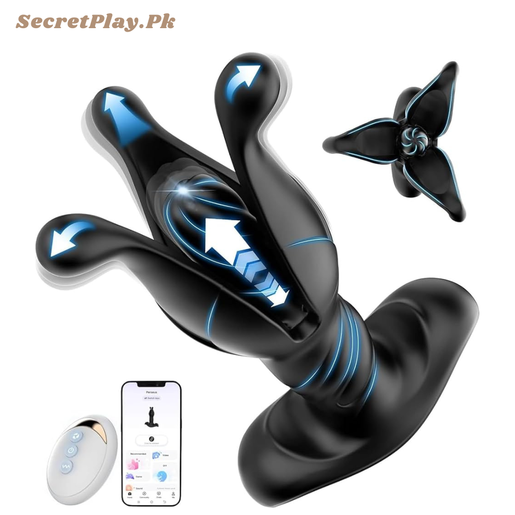 Flapping Thrusting Prostate Massager Anal Plug 