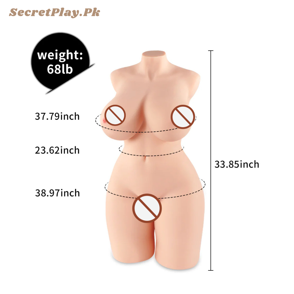 Half Body Solid Big Ass Sex Doll 