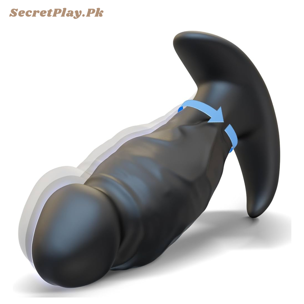 Mtsige 360° Rotating Vibrator Butt Plug