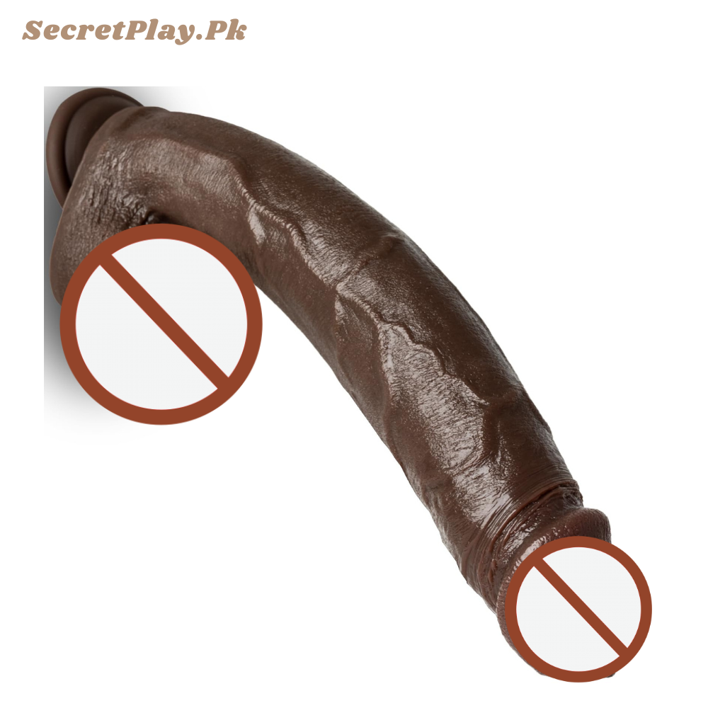 Big Black Realistic Girthy BBC Anal Dildo 