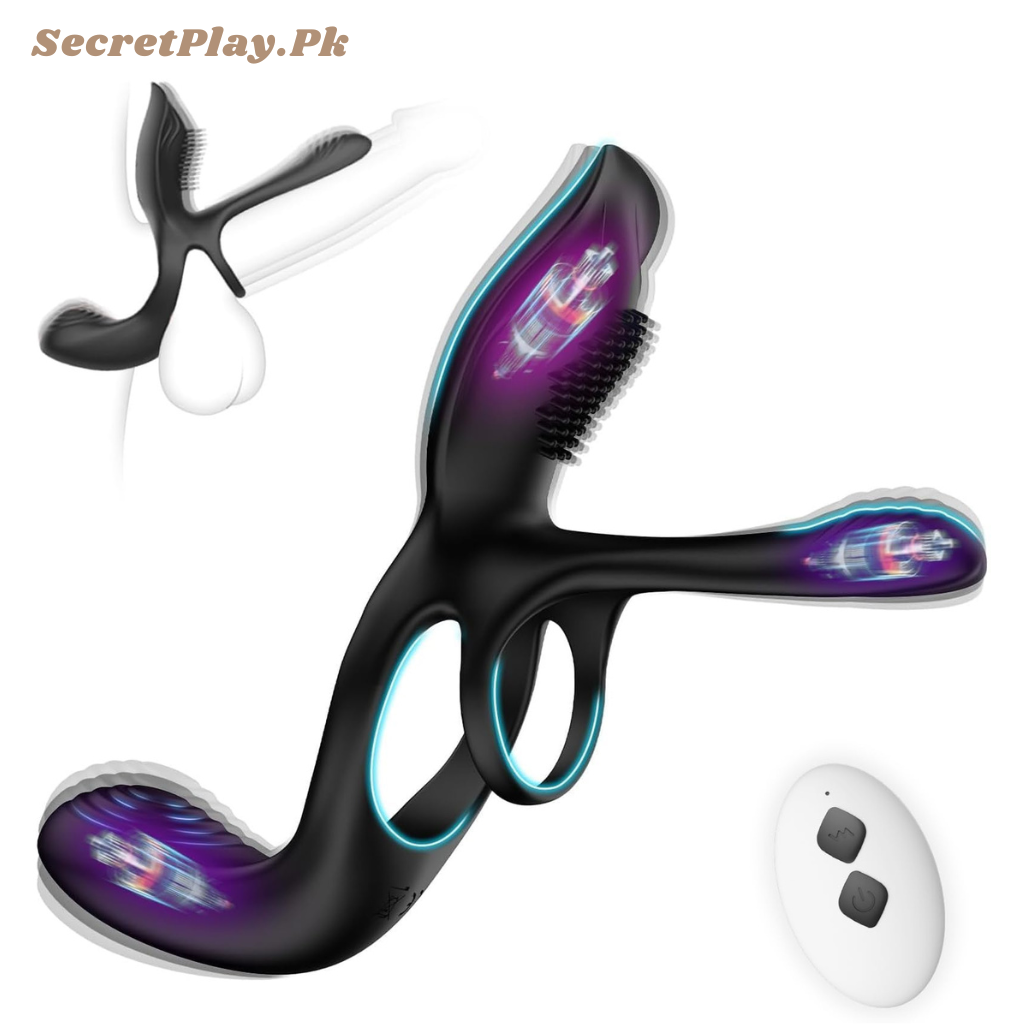 Kushor Vibrator for Couple 3 in 1 Vibrating Cock Ring