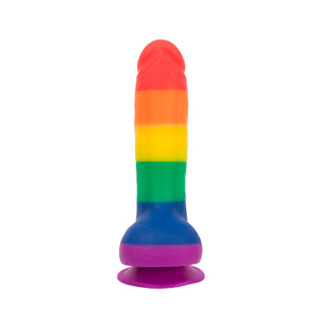 Rainbow Pure Love Silicone Dildo