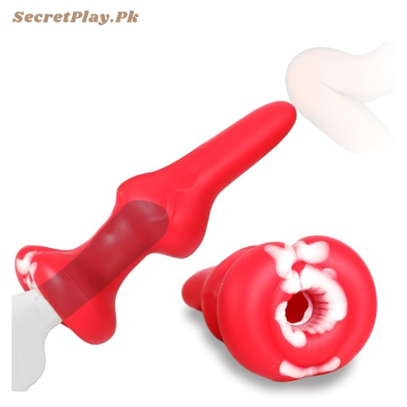 Male Masturbator Adult Silicone Anal Plug Dildo