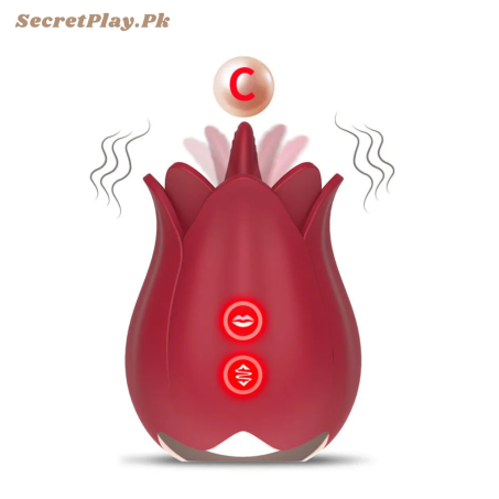 Rose Petal Nipple Licking Vibrator