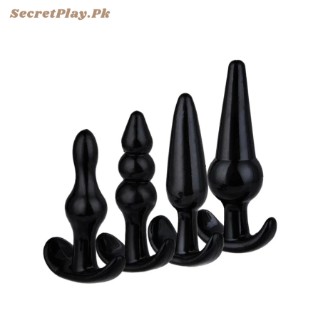 Couple Toy 4pcs Silicone Anales Plugs