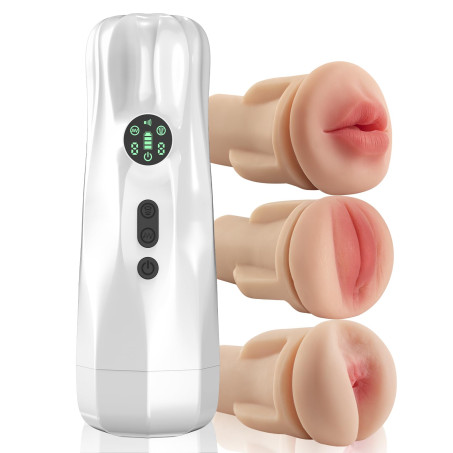 Masturbator With Three Removable Sleeves