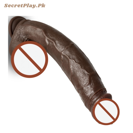 Big Black Realistic Girthy BBC Anal Dildo 