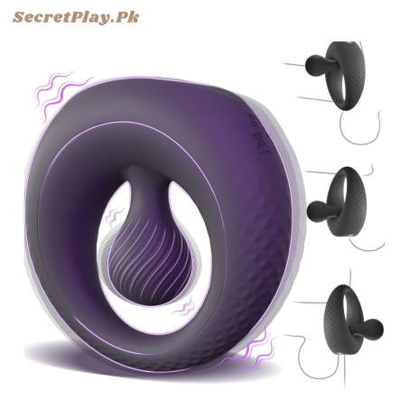 Vibrating Cock Ring with 360° Adjustable Bead